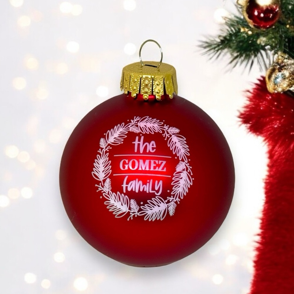 Personalized Family Holiday Crystal Ornament - Picture 2 of 7